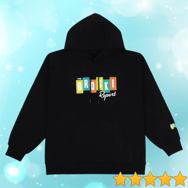 Official Broski Report Merch Brittany Broski National News Blast Crew neck