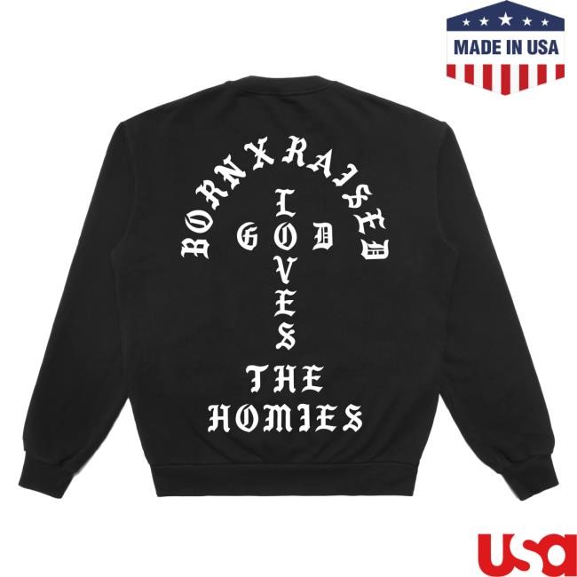 Official Born X Raised Merch Store Shop Unconditional Love Crew: Cream BornXRaised