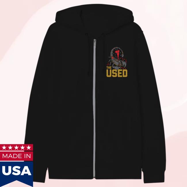 The Used Band Merch Shop Scorpion Zip Hoodie