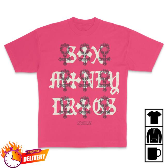 Official Lucki Merch Deadboylife Repeating Attractive Shirt (Pink) Deadboylife Lucki's S*X M*Ney Dr*Gs Album.
