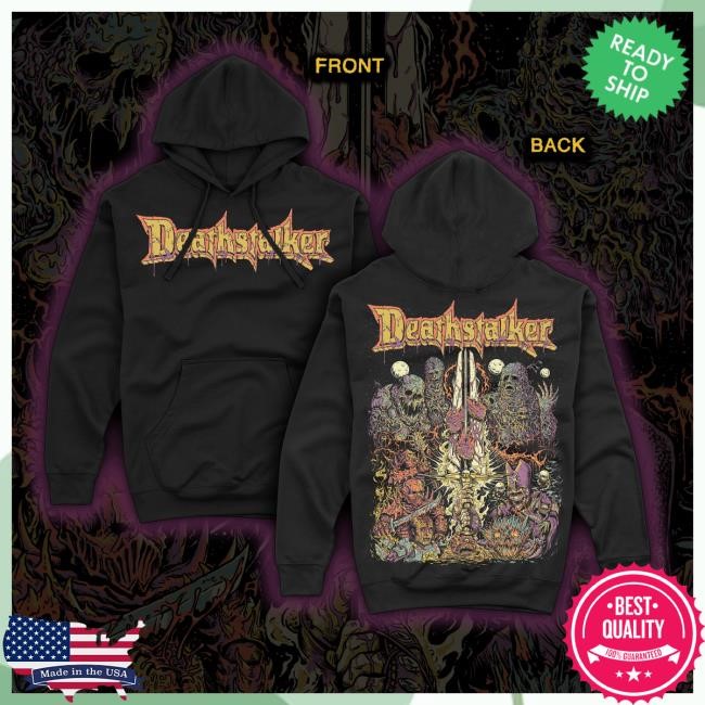 Vintage Creep-O-Rama Feel Deathstalker “Born Of Necromancy” Pullover Hoodie