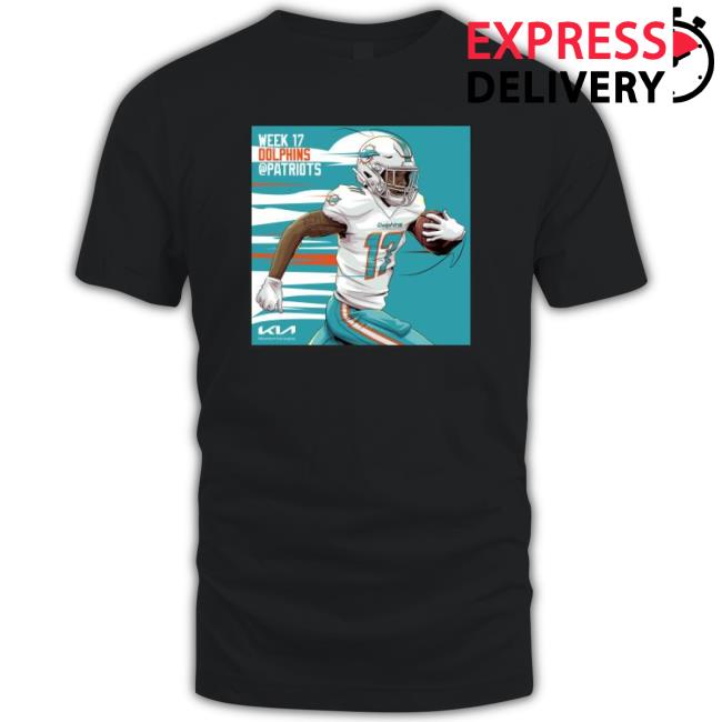 Miami Dolphins Jaylen Waddle Week 17 Patriots T-Shirt