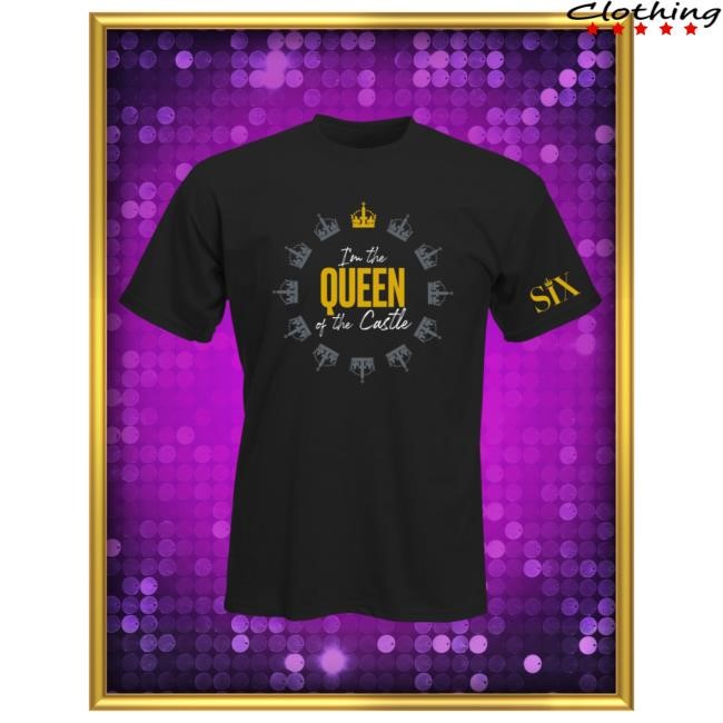 Official Six The Musical Merch Shop | Queen Of The Castle Circle T-Shirt | SIX on Broadway Clothing Apparel