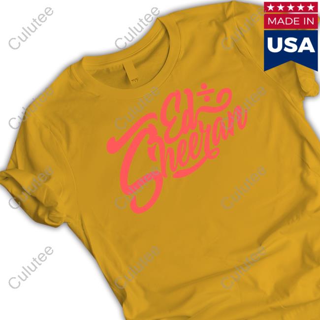 Official Ed Sheeran Tour Merch Gold State Shirt