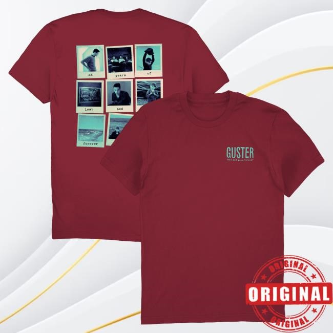 Official Guster Merch Store Shop Guster Lost & Gone Forever 25 Photo T-Shirt
