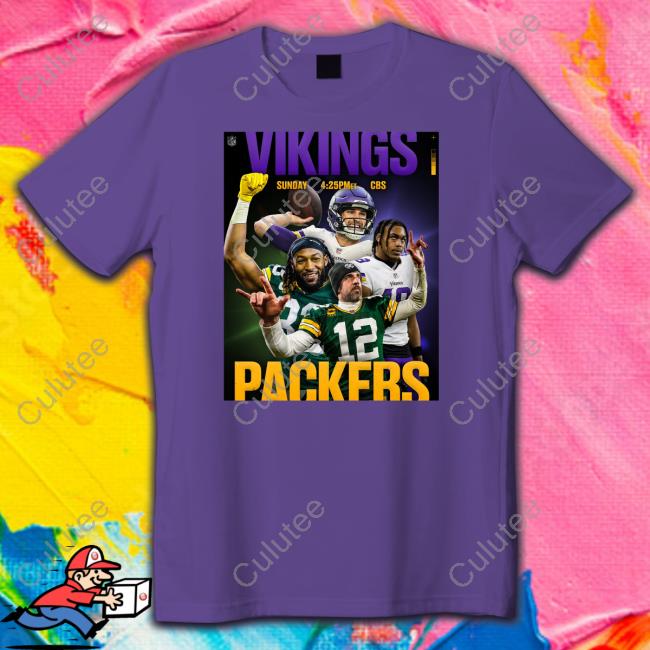 Vinkins Packers Crewneck Sweatshirt NFL Green Bay Packers Minnesota Vikings