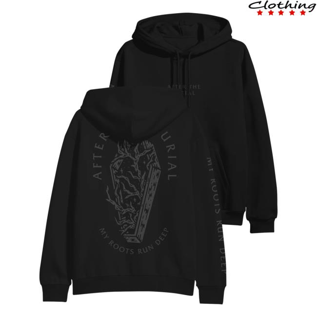 Official After The Burial Merch My Roots Run Deep Coffin Roots Black Long Sleeve