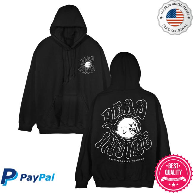 Official Linda Fine Gold Merch Store Assholes Live Forever Linda Finegold Dead Inside Blood Black Popover Shirt Lindafinegold Apparel Clothing Shop AssholesLiveForever