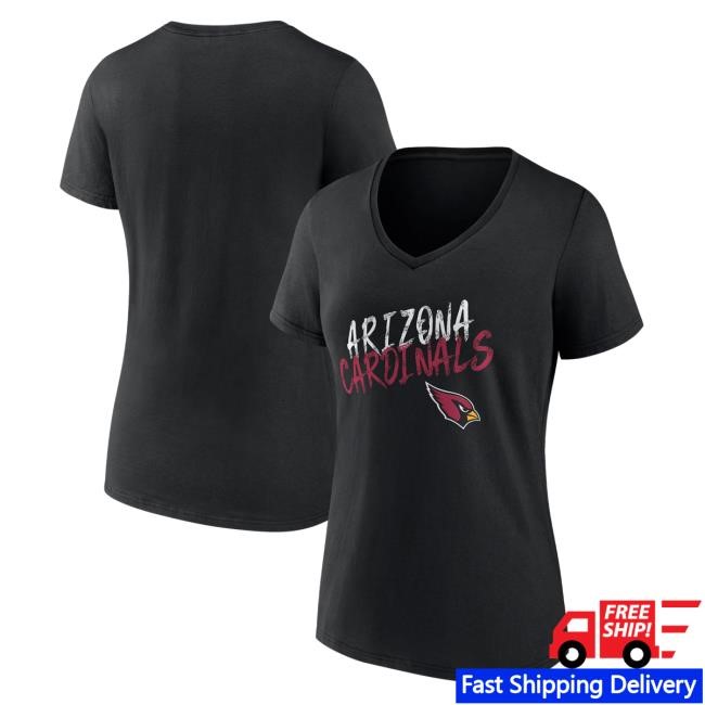 Arizona Cardinals Womens V-Neck Tee Trend Nfl Game Day Drop Us