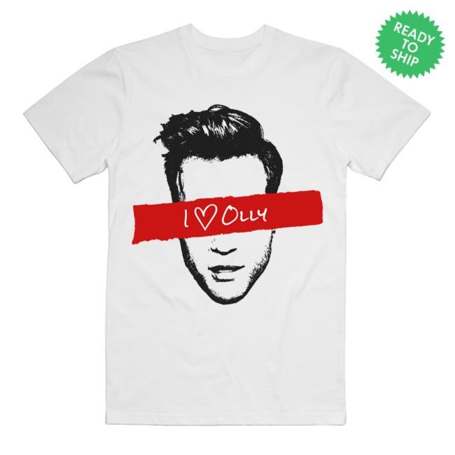 I Heart Olly (White) T-Shirt - Olly Murs | Official Merch