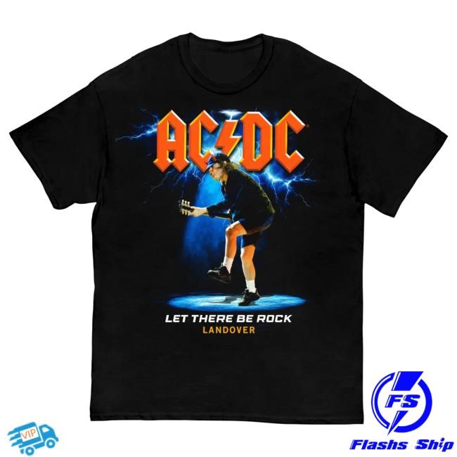 Official AcDc Merch Store Ac/Dc Landover PWR UP Tour Tees