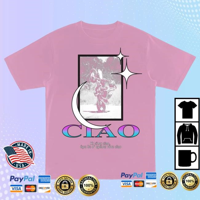 Official Marina Satti CIAO Light Pink Hot Shirt