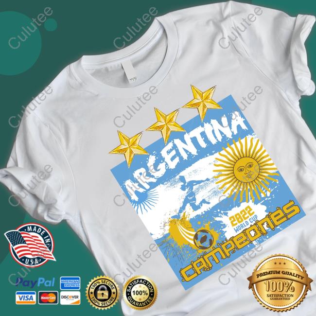 Argentina 2022 World Cup Campeones Tee