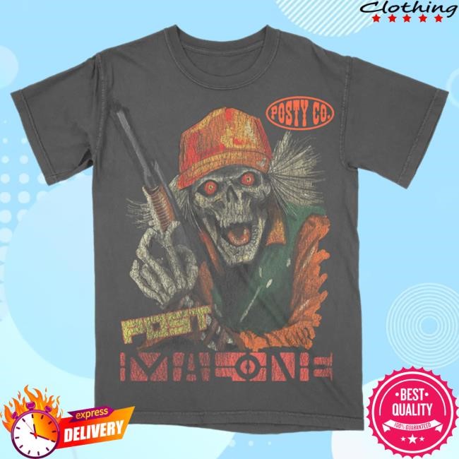 Official Post Malone Merch Store Hunter Shirt