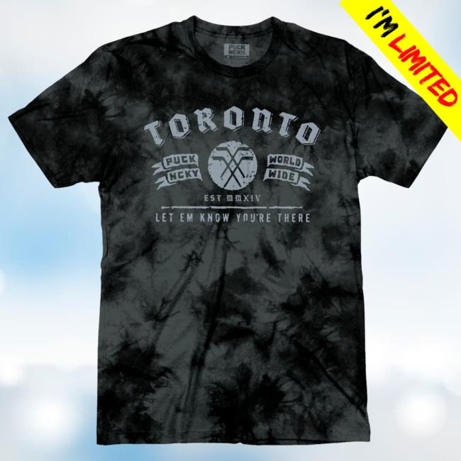 New York Puck Hcky World Wide Let Em Know You're There Tie-Dye New T Shirt
