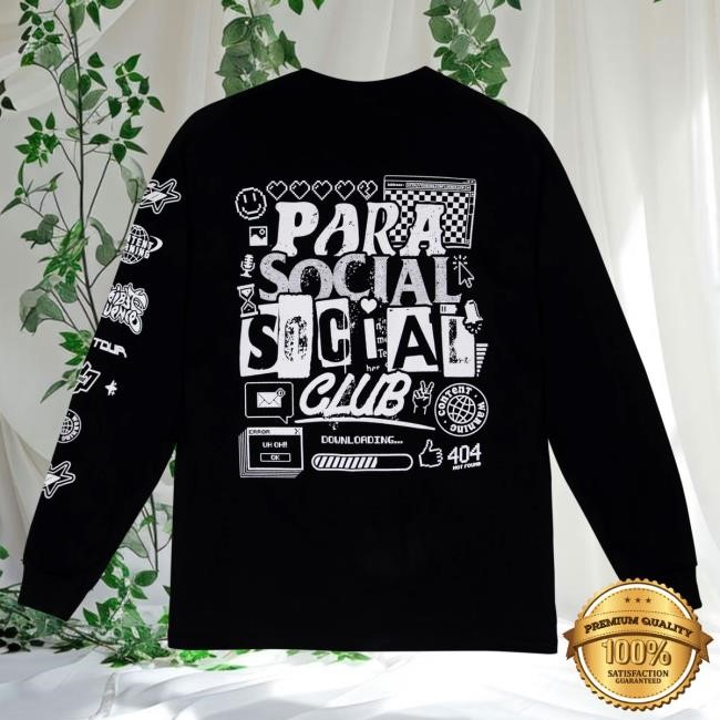 Official Dan And Phil Merch Shop Parasocial Long Sleeve Tee Shirt Danandphilshop