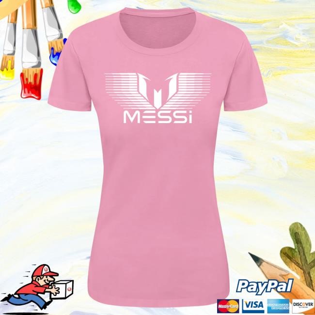 Official Messi Merch Store Lionel Messi Miami Gradation Logo Women's Shirt New Messi Clothing Shop