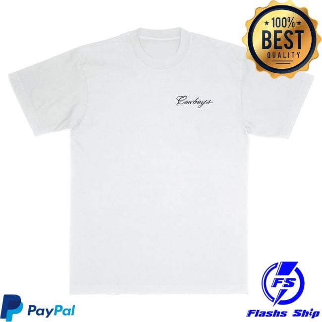 Unisex Dallas Cowboys Born x Raised White Fine Line Tshirt NFL Shop Store