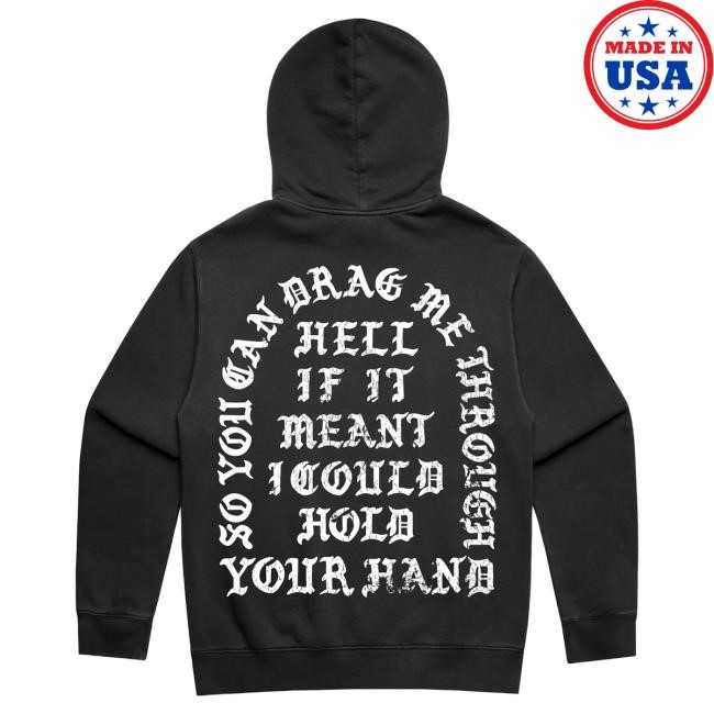 Official Bring Me The Horizon Shop That's The Spirit 10th Anniversary Washed Black Attractive Hoodie BMTH