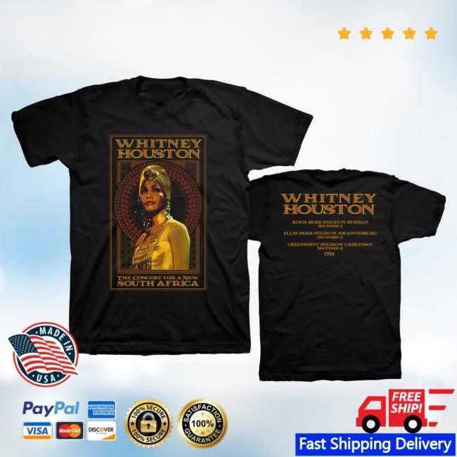 Official Whitney Houston Clothing Whitney Houston South Africa Tee