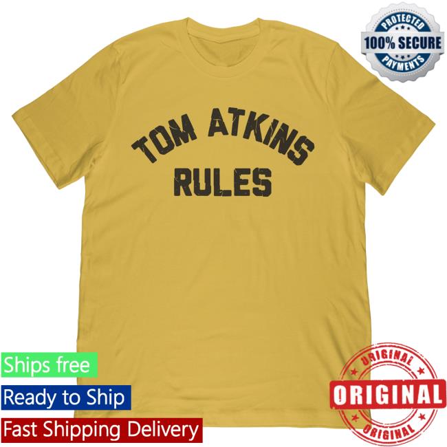 Official Studiohouse Designs Tom Atkins Rules Shirt Gold