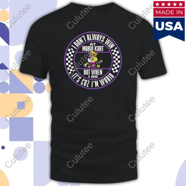 Official Nintendo Mario Kart Wario When I Win Circle Text T-Shirts