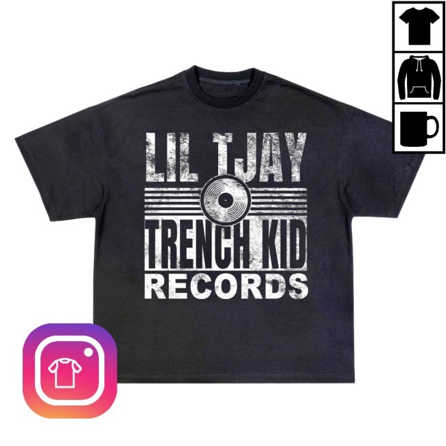 Lil Tjay Trench Kid Records Tee Lil Tjay Merch