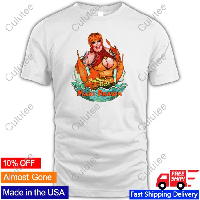 Nordacious Merch Ballina's Best Maxi Prawn T-Shirt Maxi Shield