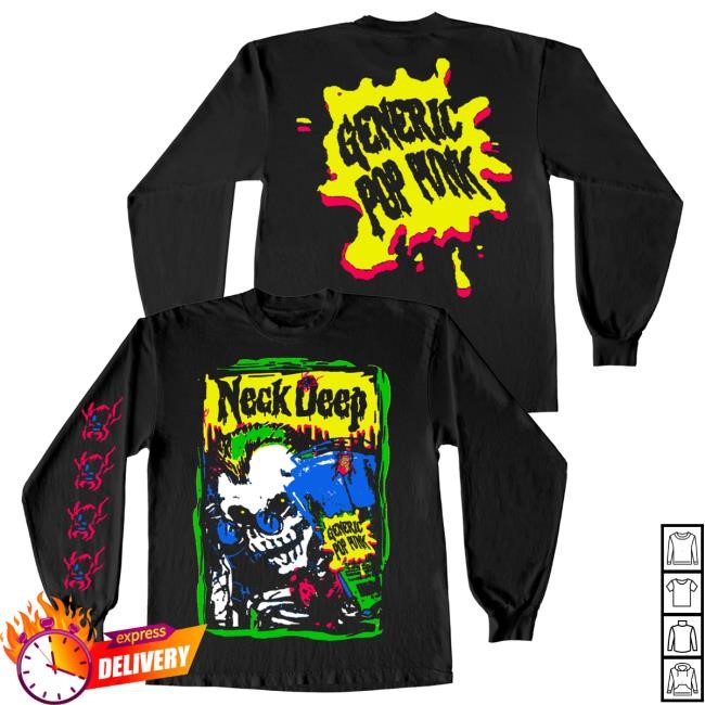 Generic Pop Punk: Skull Long Sleeve Neck Deep Official Store Merch