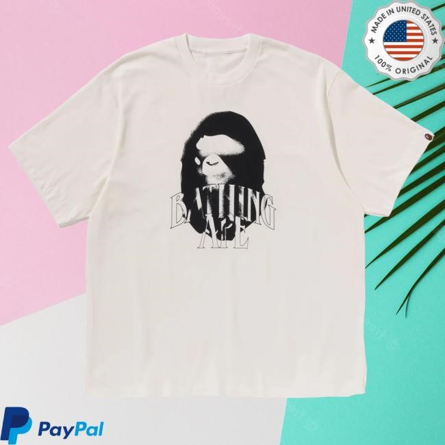 Bape Spray Print Logo Relaxed Shirt
