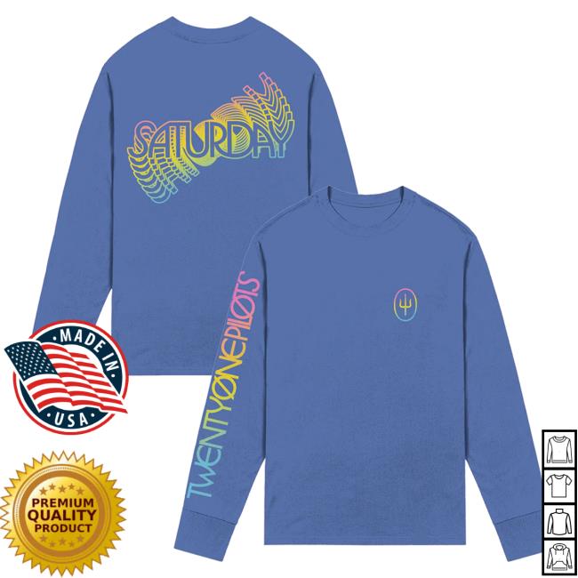 Official 21 Pilots Apparel Clothing Store Merch Twenty One Pilots Saturday Long Sleeve Shirt 2023 TwentyOnePilots 21Pilots Shop