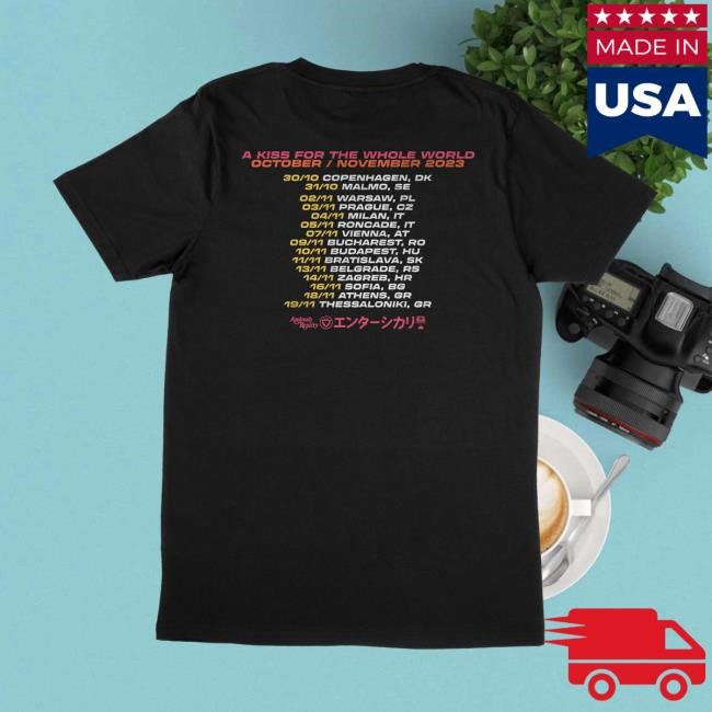 Giant Pacific Octopus - European Tour Short Sleeve Tee - Enter Shikari