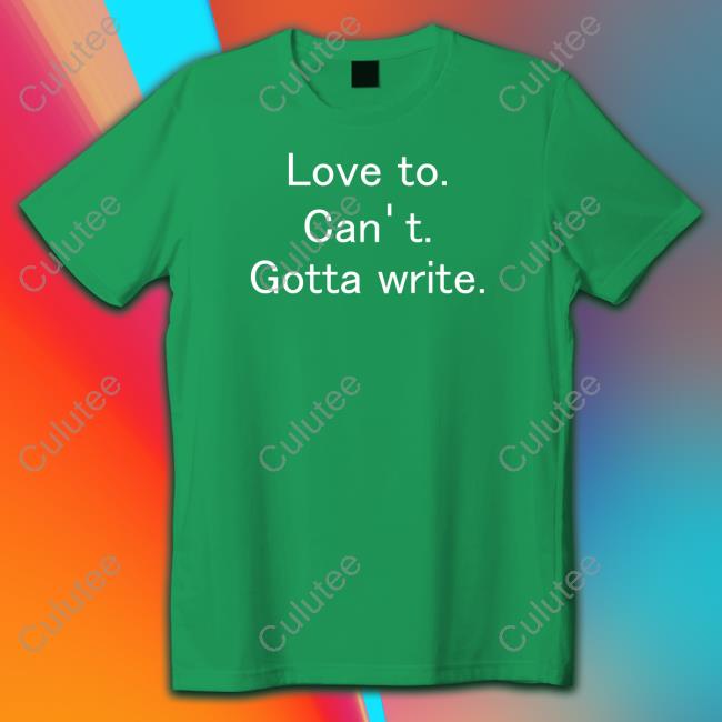 Love To Can't Gotta Write Hoodie J. Michael Straczynski