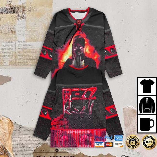 Official Rezz Merch Store Shop REZZ - Nullspace - Hockey Jersey Long Sleeve Shirts