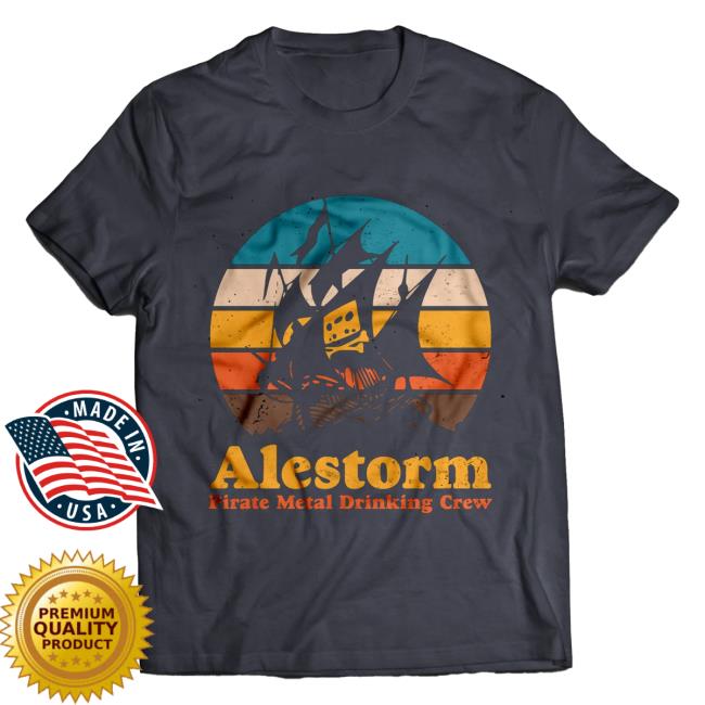 Official Alestorm Merch Store 'Retro Pmdc' Popover Shirt Alestorm Clothing