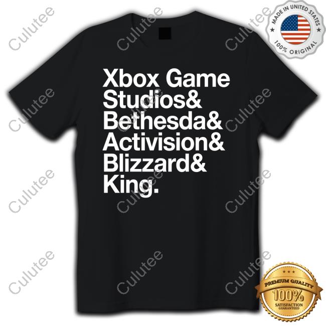 Official Xbox Game Studios & Bethesda & Activision & Blizzard & King Shirts