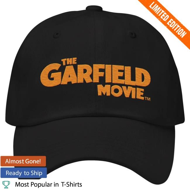 Official Paramount Merch Store Garfield Movie Logo Embroidered Dad Hat Paramount Clothing Shop