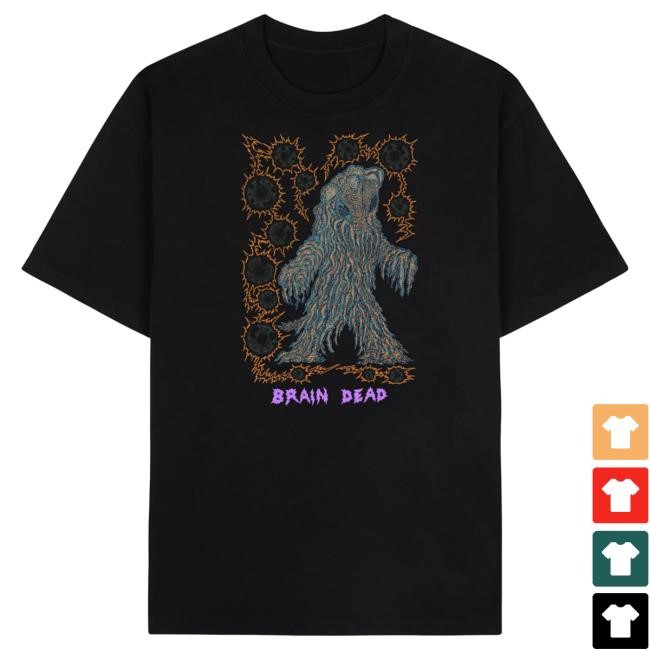 Official Exclusive Brain Dead x Godzilla Hedorah Tees - Black Variant