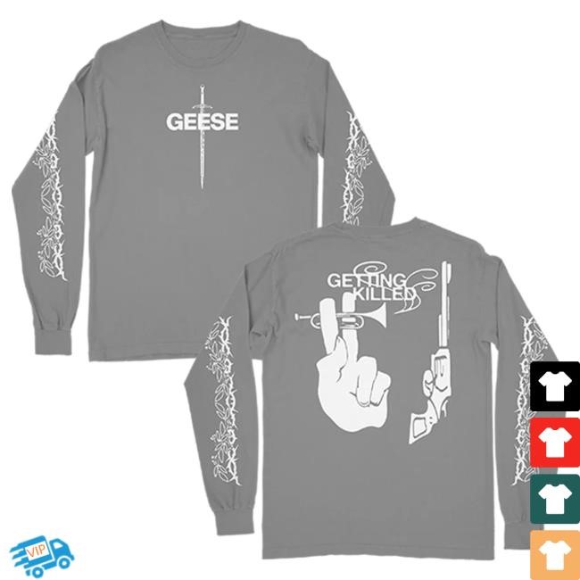 Official Hello Merch Geese Getting Killed Long-Sleeve