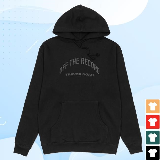 Trevor Noah Shop - Top Drawer Merch | Off The Record Pullover Hoodie - Black On Black