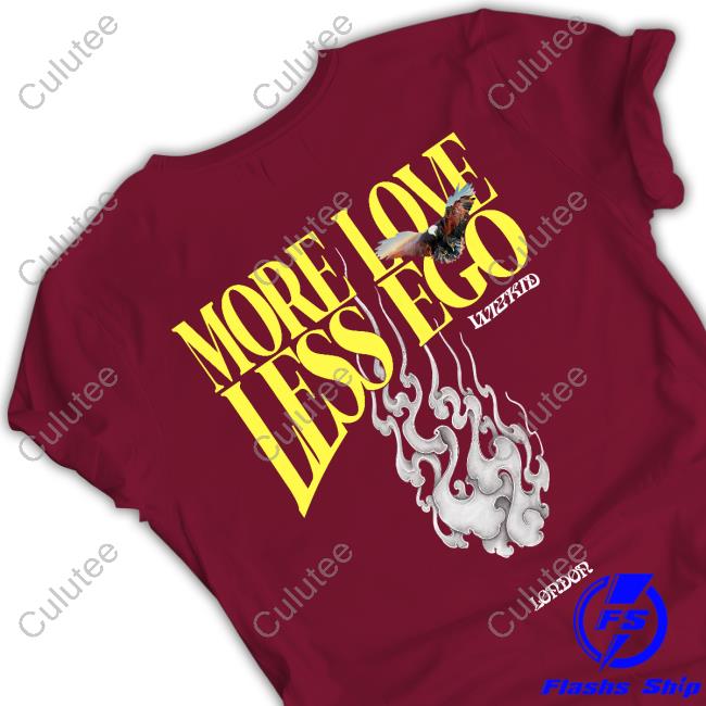 Wizkid More Love Less Ego Tee Wizkid Merch More Love Less Ego Tee