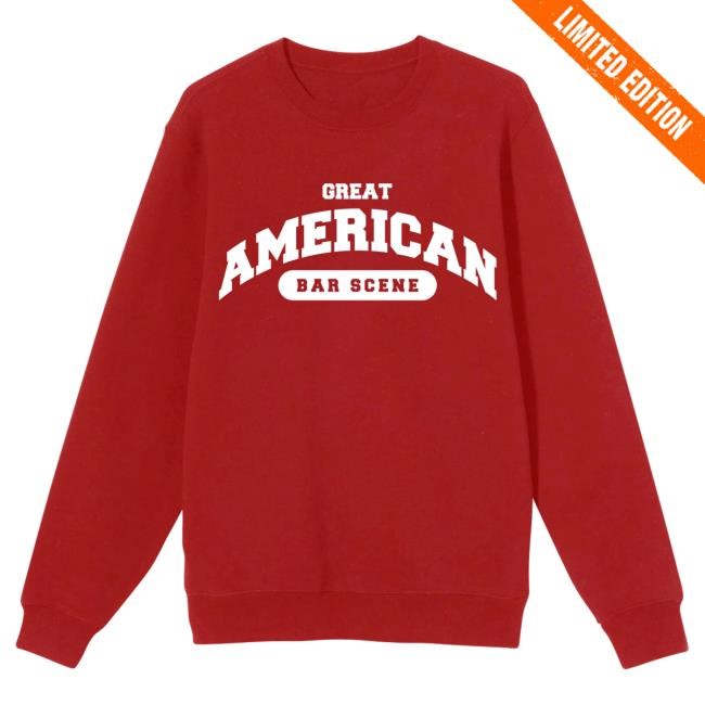 Official Zach Bryan Merch Store Bar Scene Crewneck