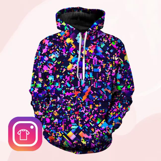 Iedm Clothing 8-Bit Confetti Unisex Sweatshirt Edm Apparel
