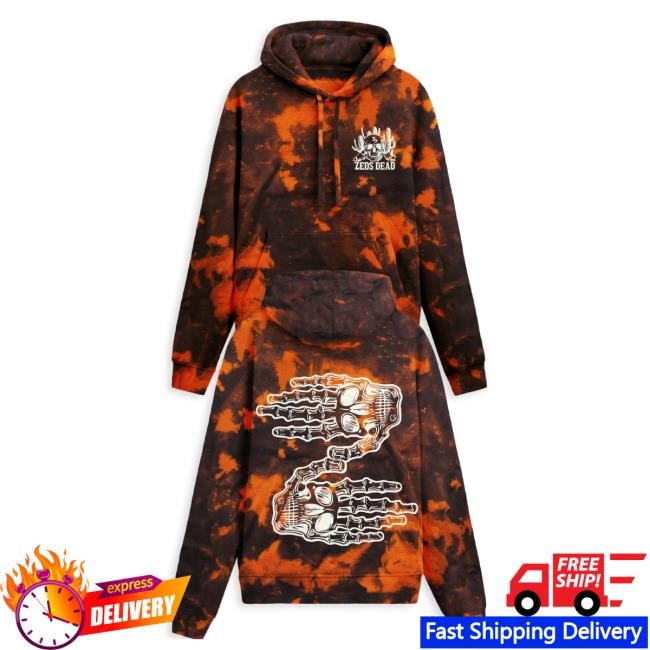 Official Zeds Dead Merch Zeds Dead - Dry Hands - Bleach Tie Dye Hood Zeds Dead Apparel Clothing Shop ZedsDead