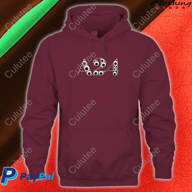 Everything Everywhere All At Once Merch Black Googly Eye Puff Logo Shirts A24films