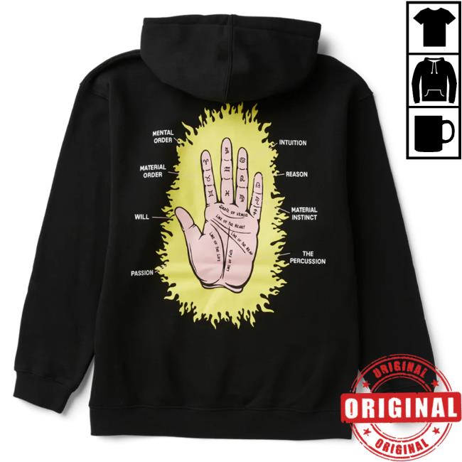 Official Sam And Colby Merch Xplr Shop Palmistry Popover Sweatshirt