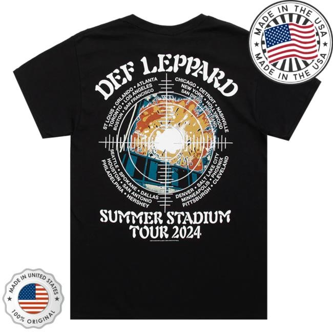 Vintage Summer Stadium Tour 2024 Tee - Def Leppard Official Store
