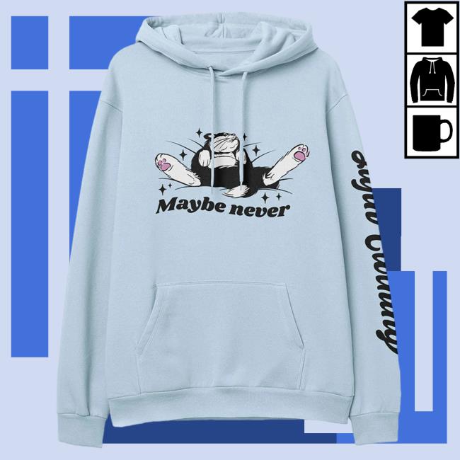 Yujin Clothing Maybe Never Hoodie Sky Blue
