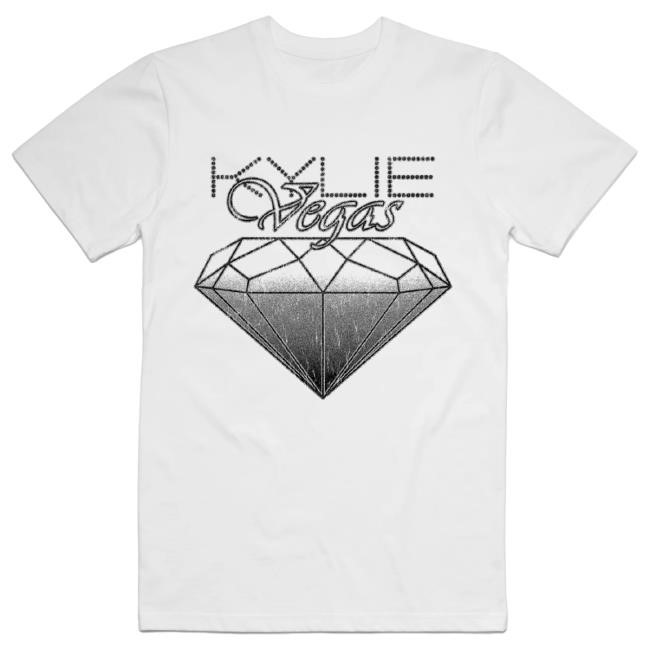 Official Kylie Minogue Merch Store Shop Kylie Minogue Kylie Vegas B&W T-Shirt Kylieminogue