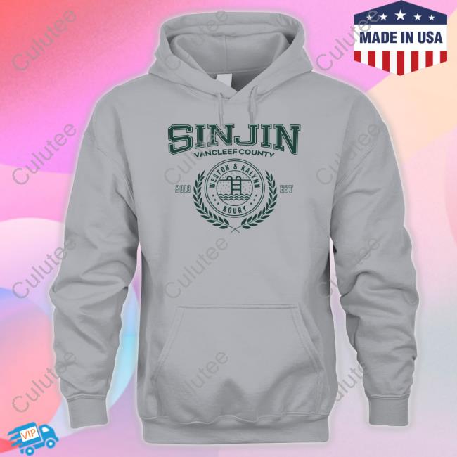Sinjin Drowning Merch Sinjin Vancleef County Weston & Kalynn Koury 2018 Est Hoodie